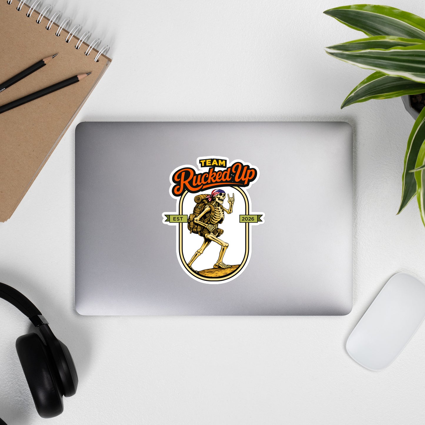 Rucker Skeleton Die-Cut Sticker