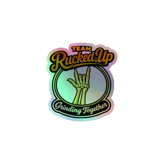 Grinding Together Holographic Sticker