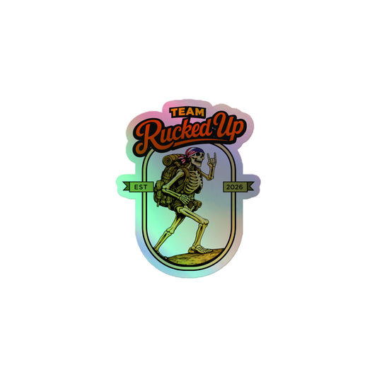 Rucker Skeleton Holographic Sticker