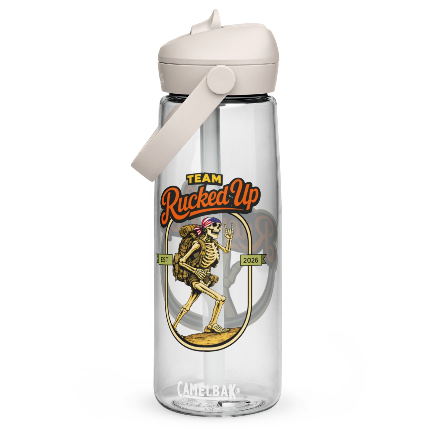 Rucker Skeleton Flip Straw Bottle (25 oz)