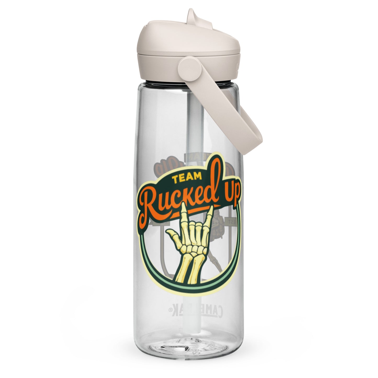 Rucker Skeleton Flip Straw Bottle (25 oz)