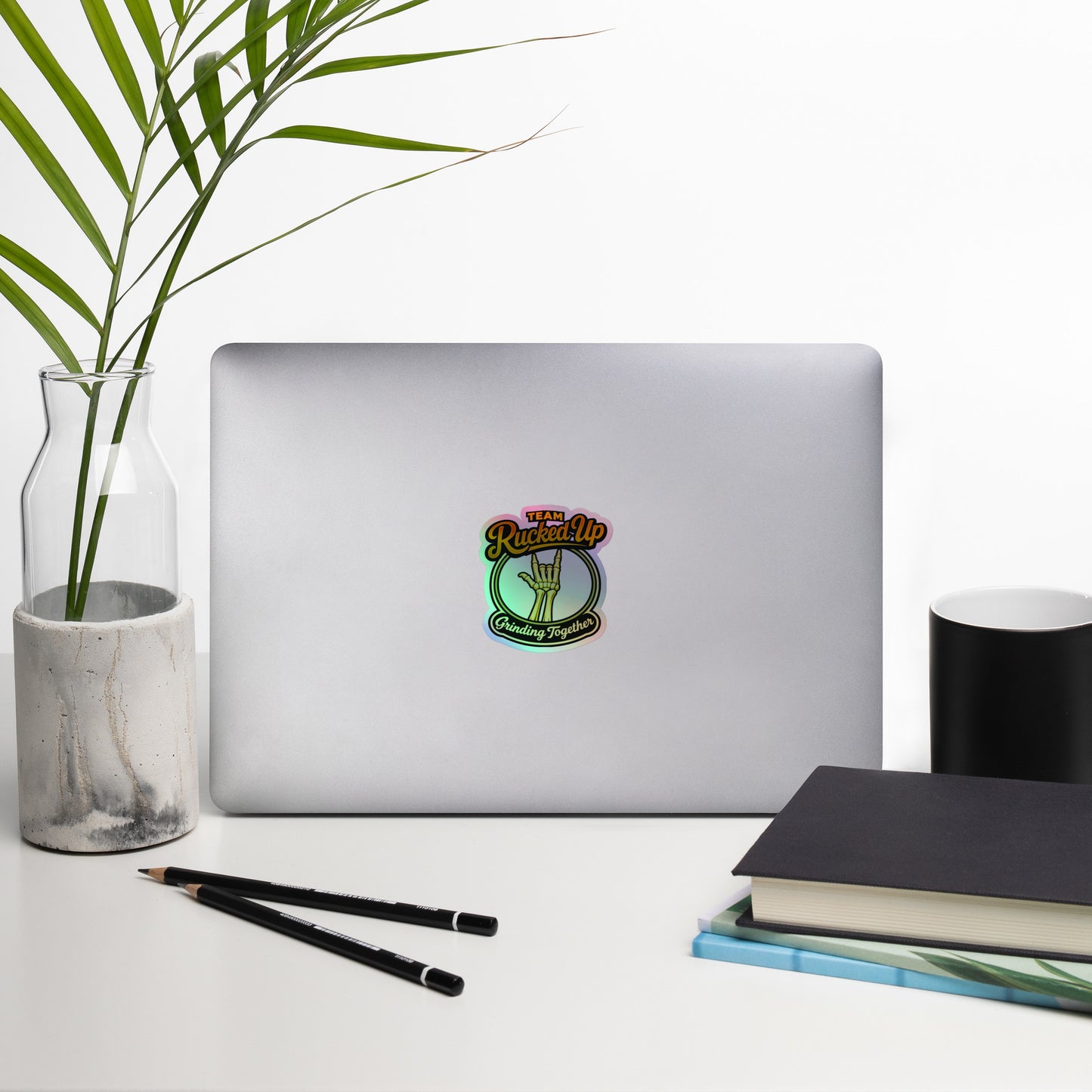 Grinding Together Holographic Sticker