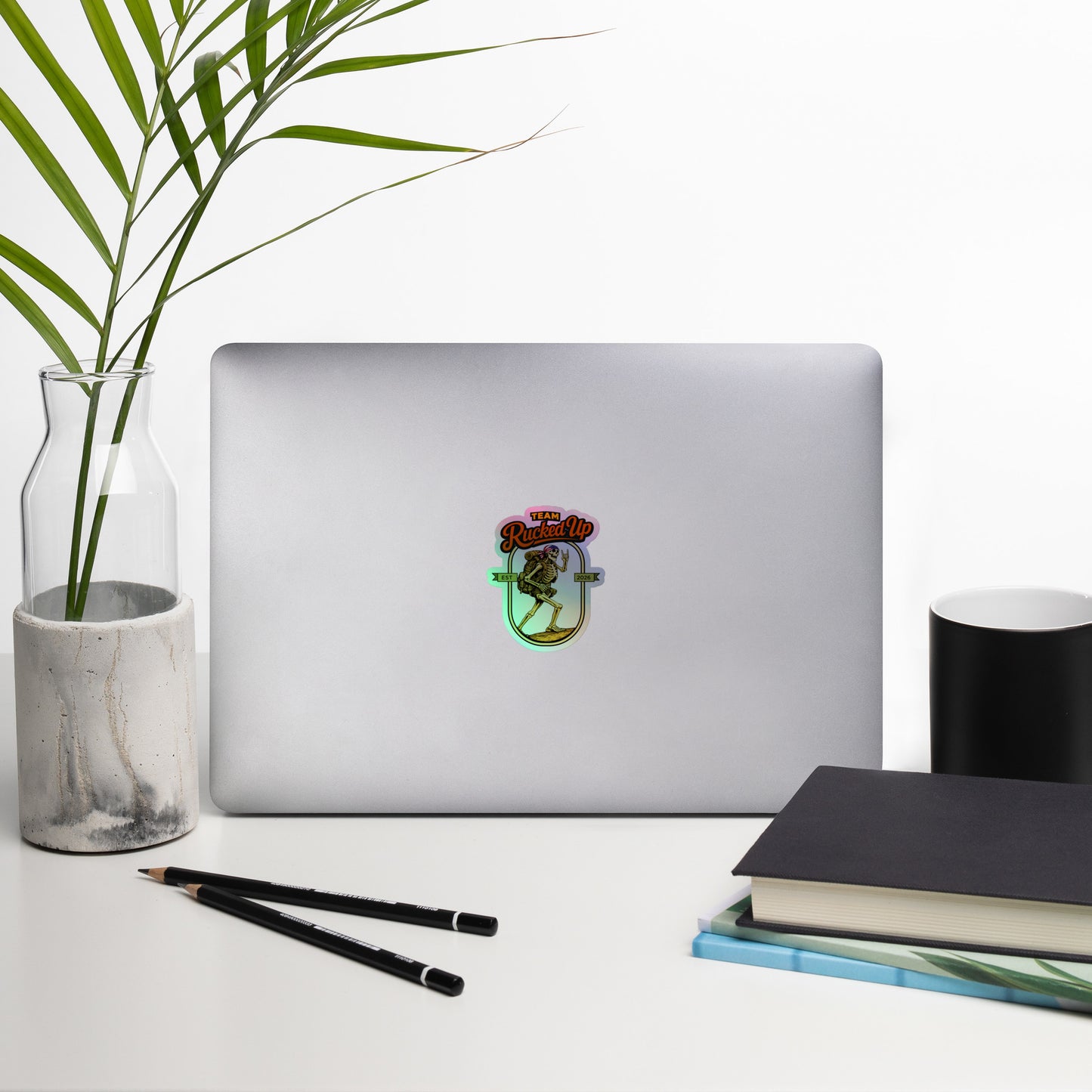 Rucker Skeleton Holographic Sticker