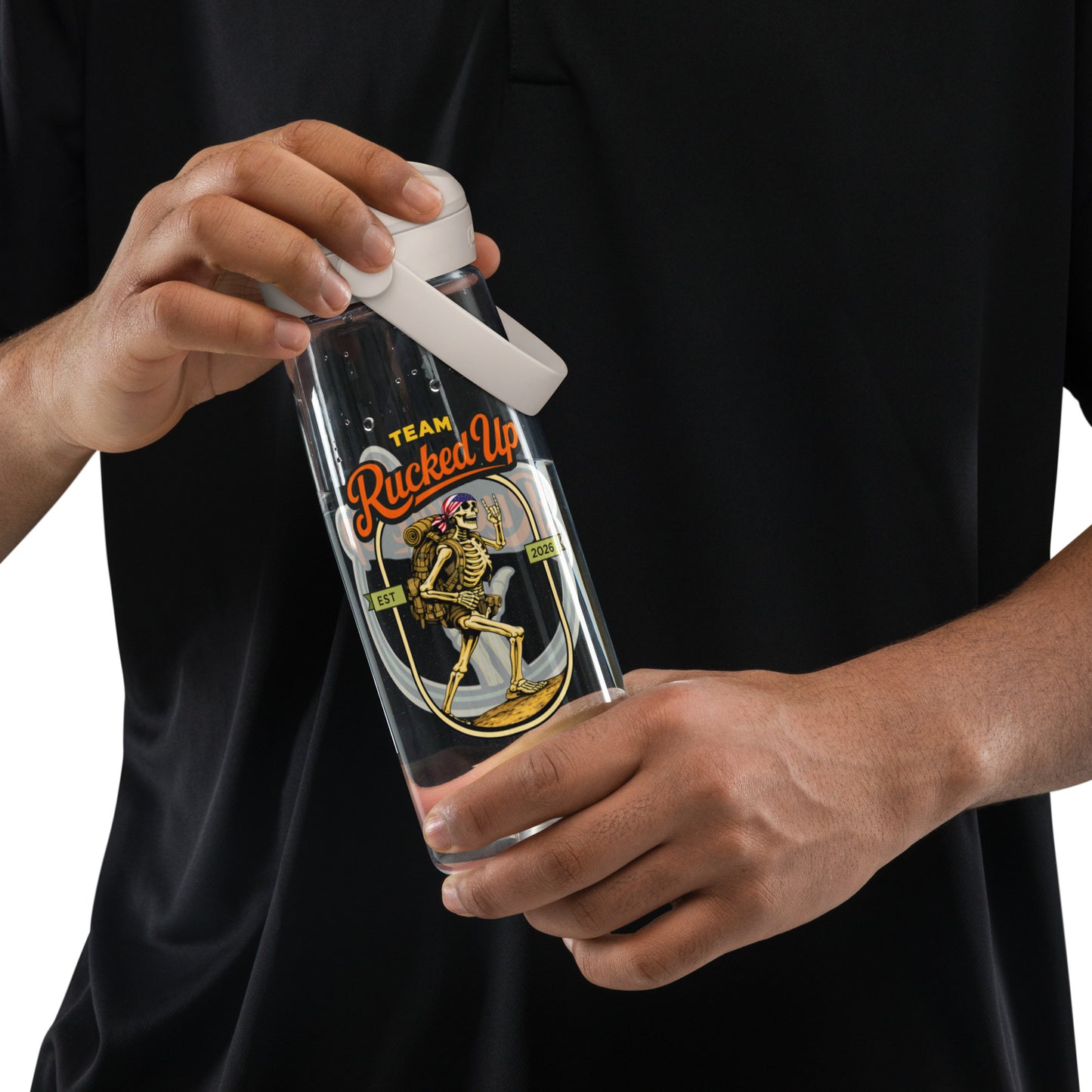 Rucker Skeleton Flip Straw Bottle (25 oz)