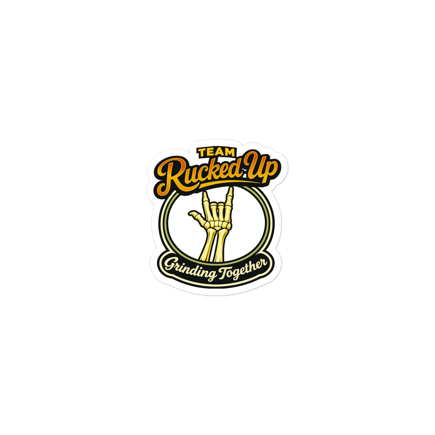 Grinding Together Die-Cut Sticker