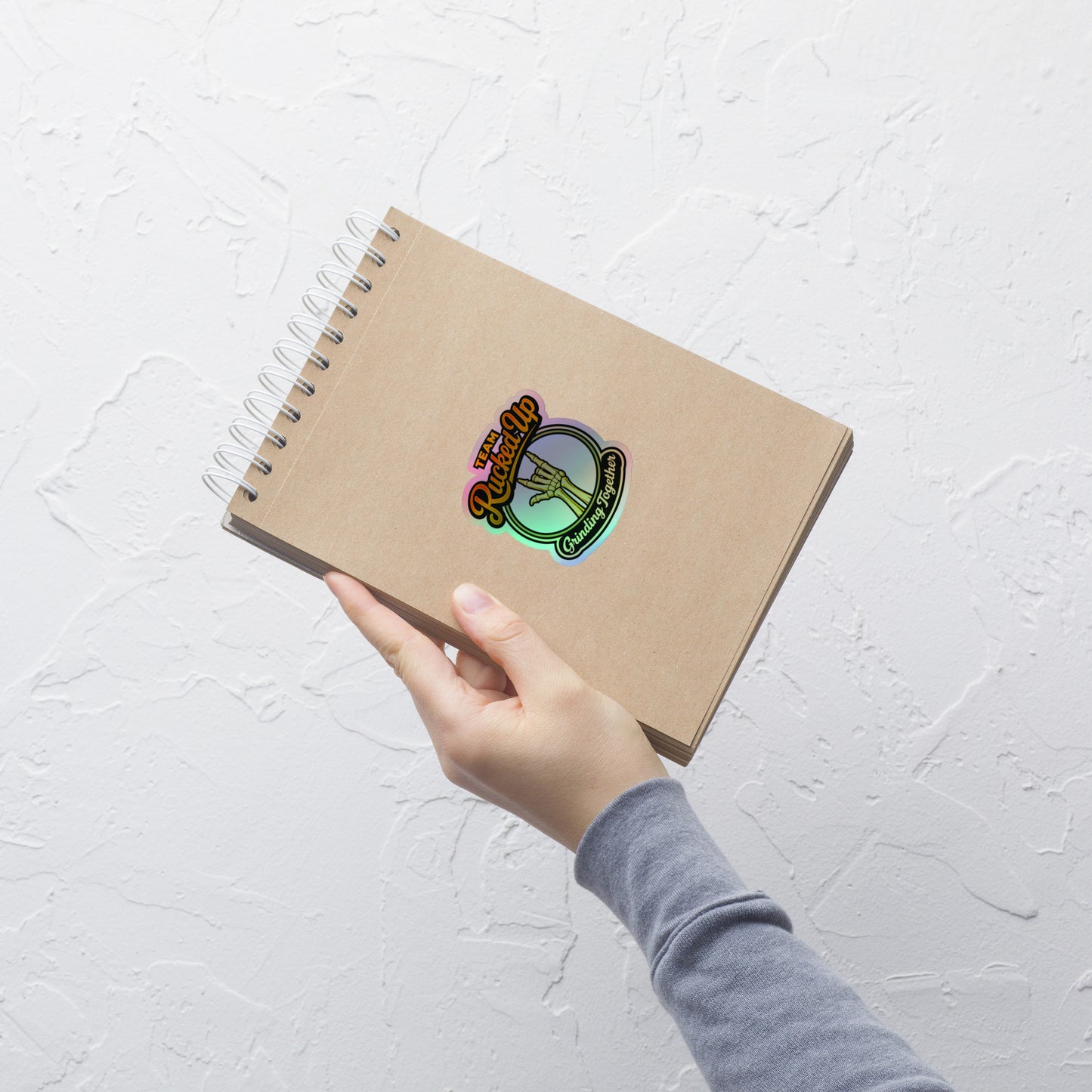 Grinding Together Holographic Sticker
