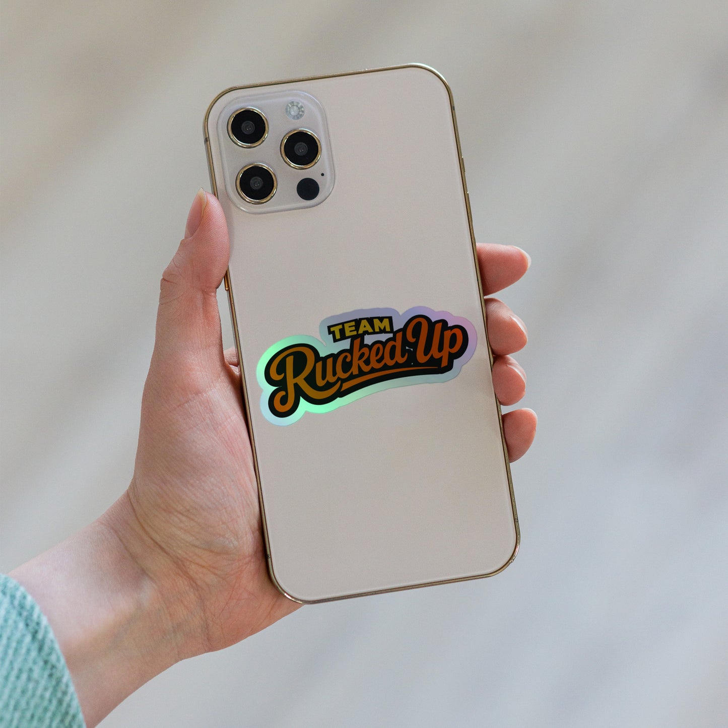 Rucked Up Classic Holographic Sticker