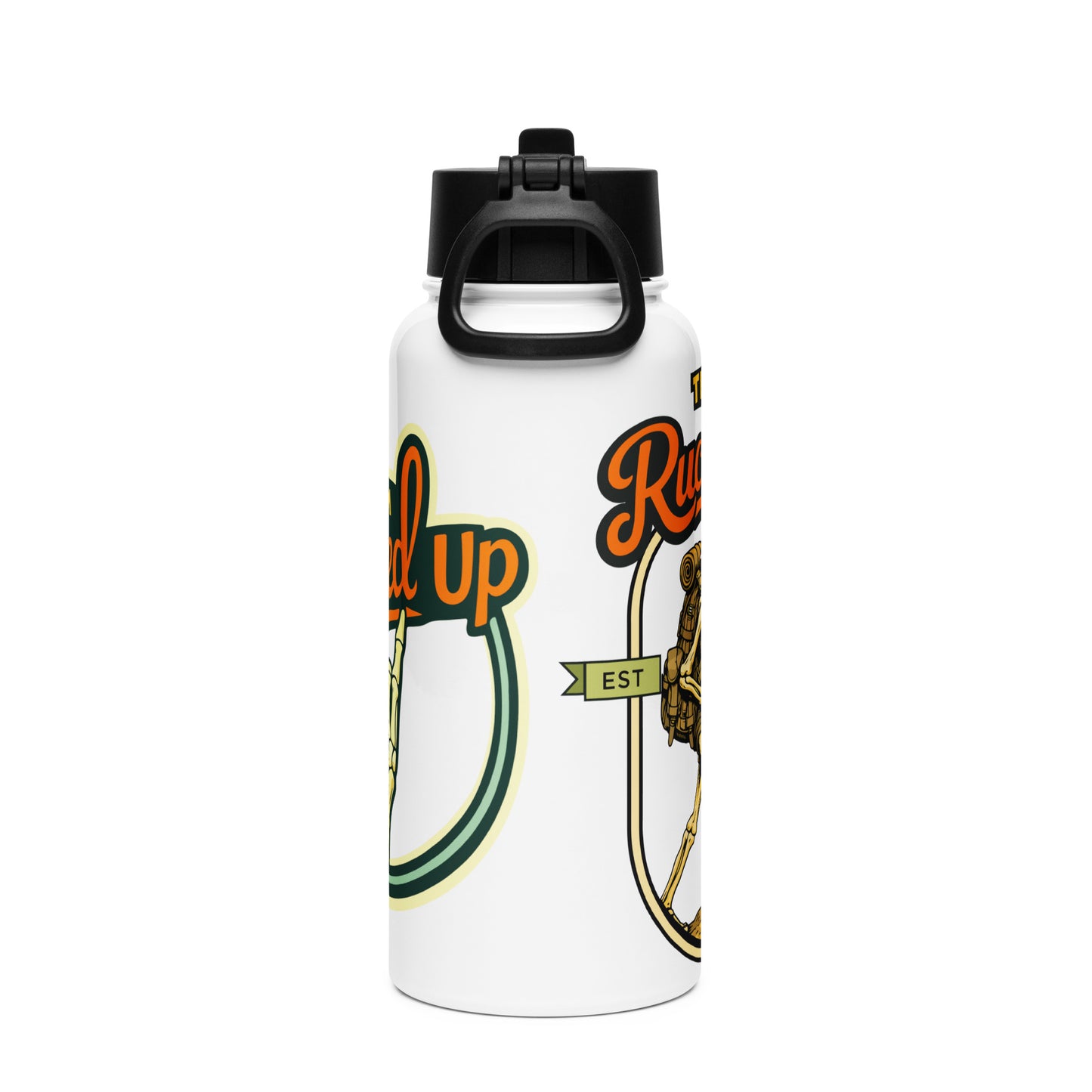 Rucker Skeleton Straw Lid Bottle (32 oz)