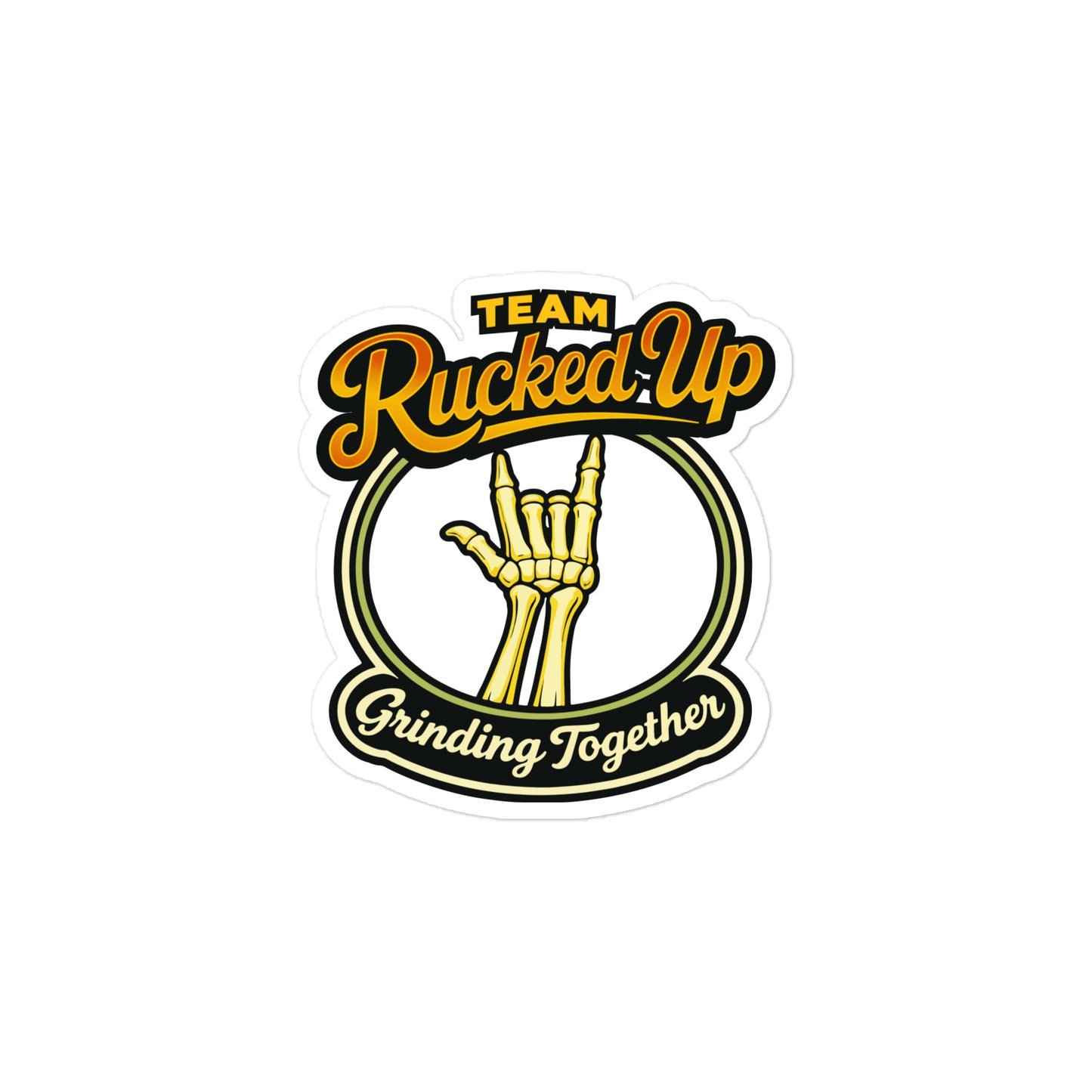 Grinding Together Die-Cut Sticker