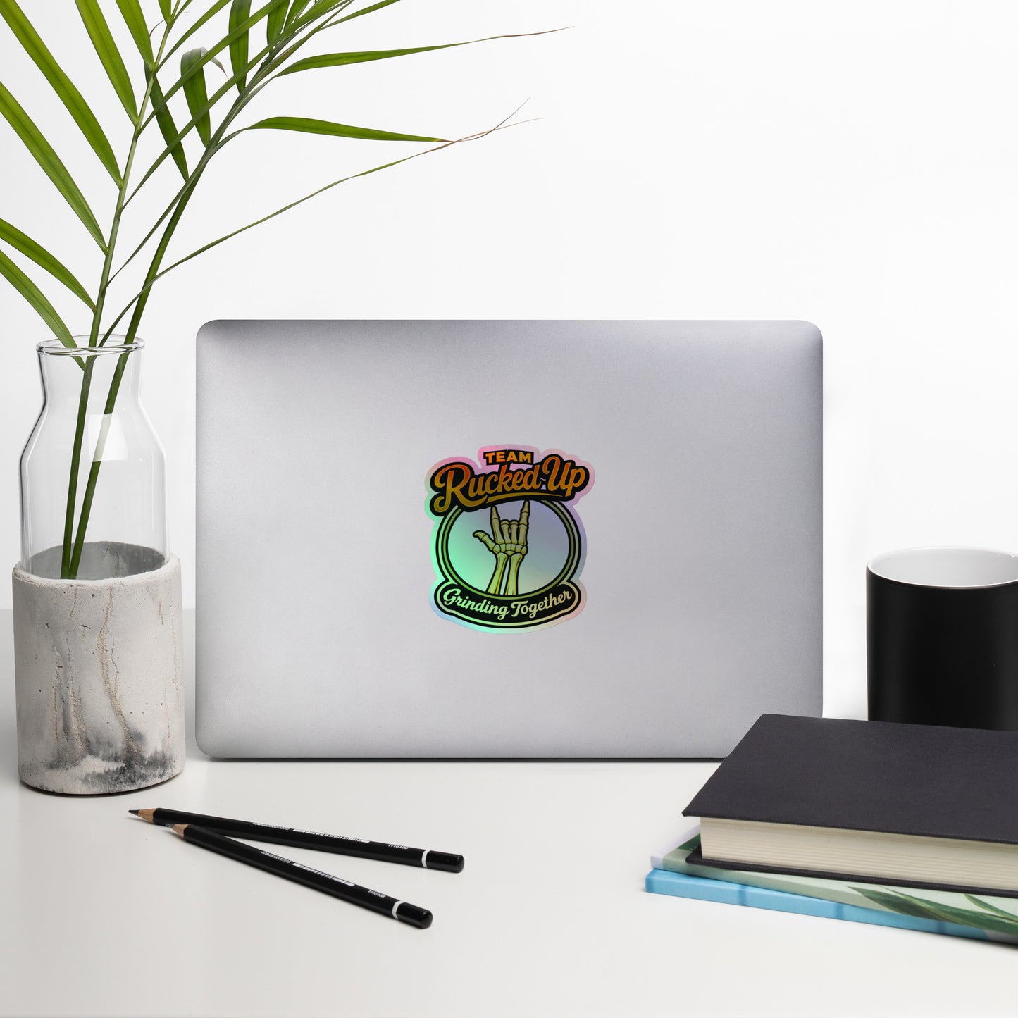 Grinding Together Holographic Sticker