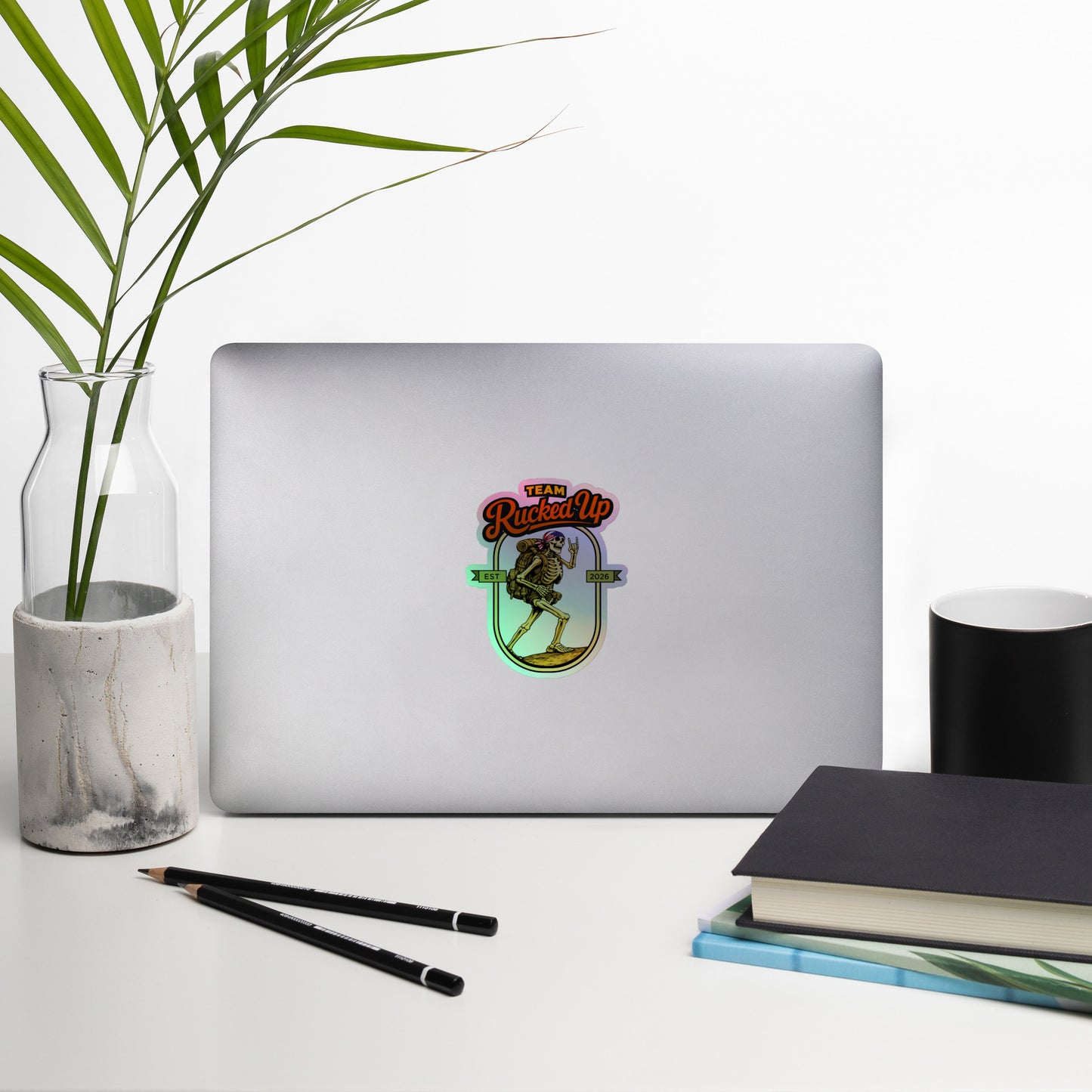 Rucker Skeleton Holographic Sticker