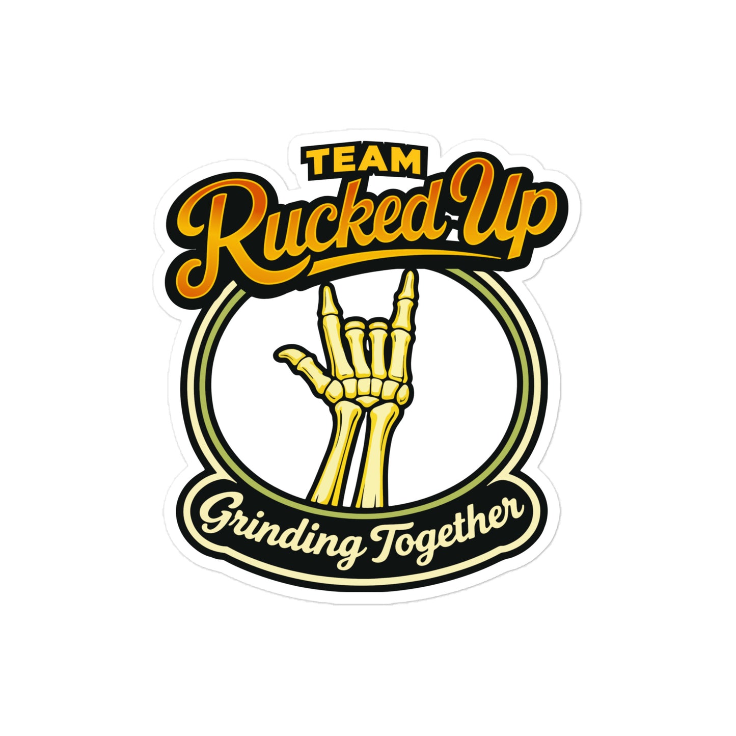 Grinding Together Die-Cut Sticker