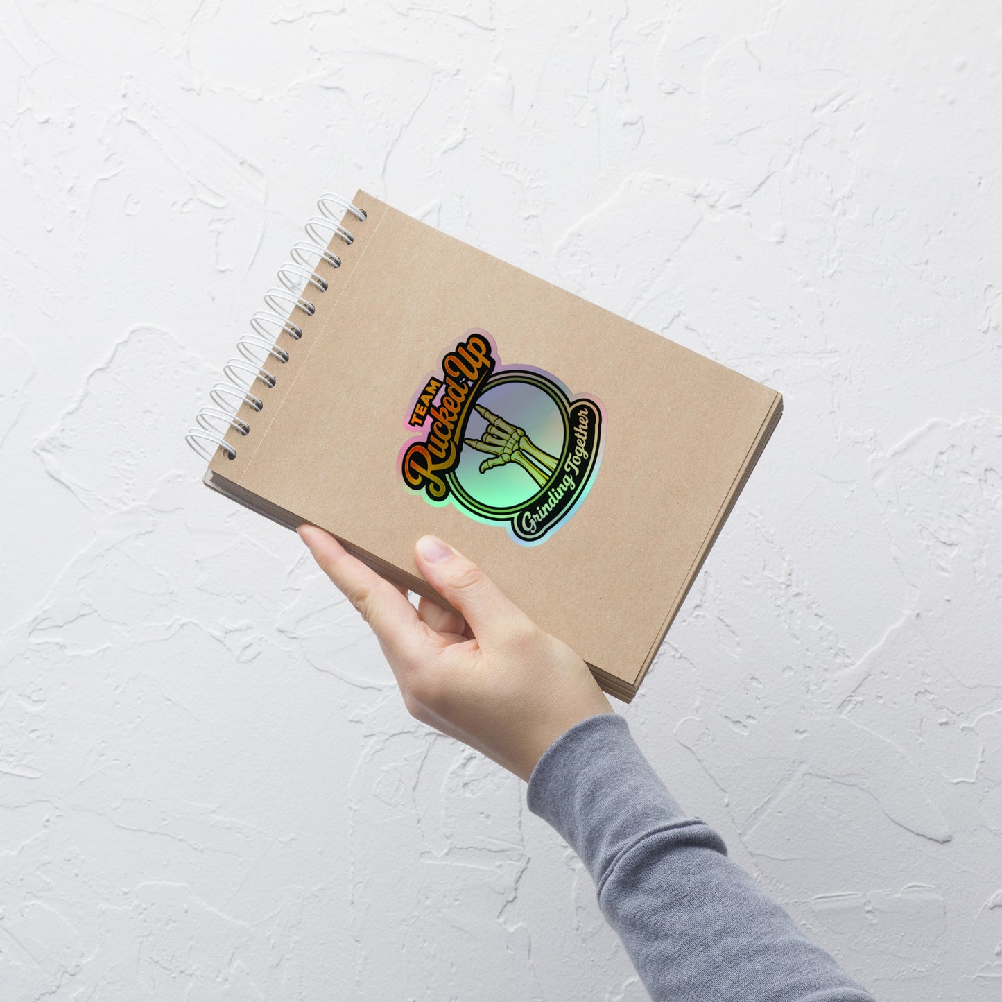 Grinding Together Holographic Sticker