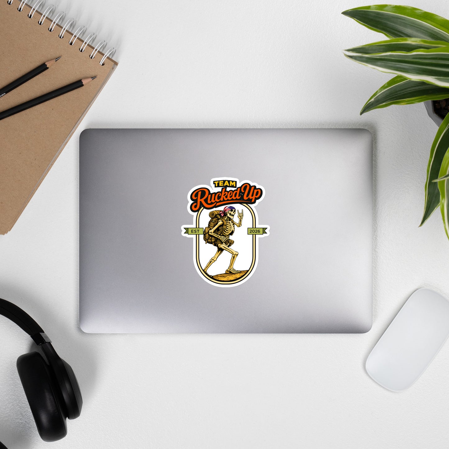 Rucker Skeleton Die-Cut Sticker