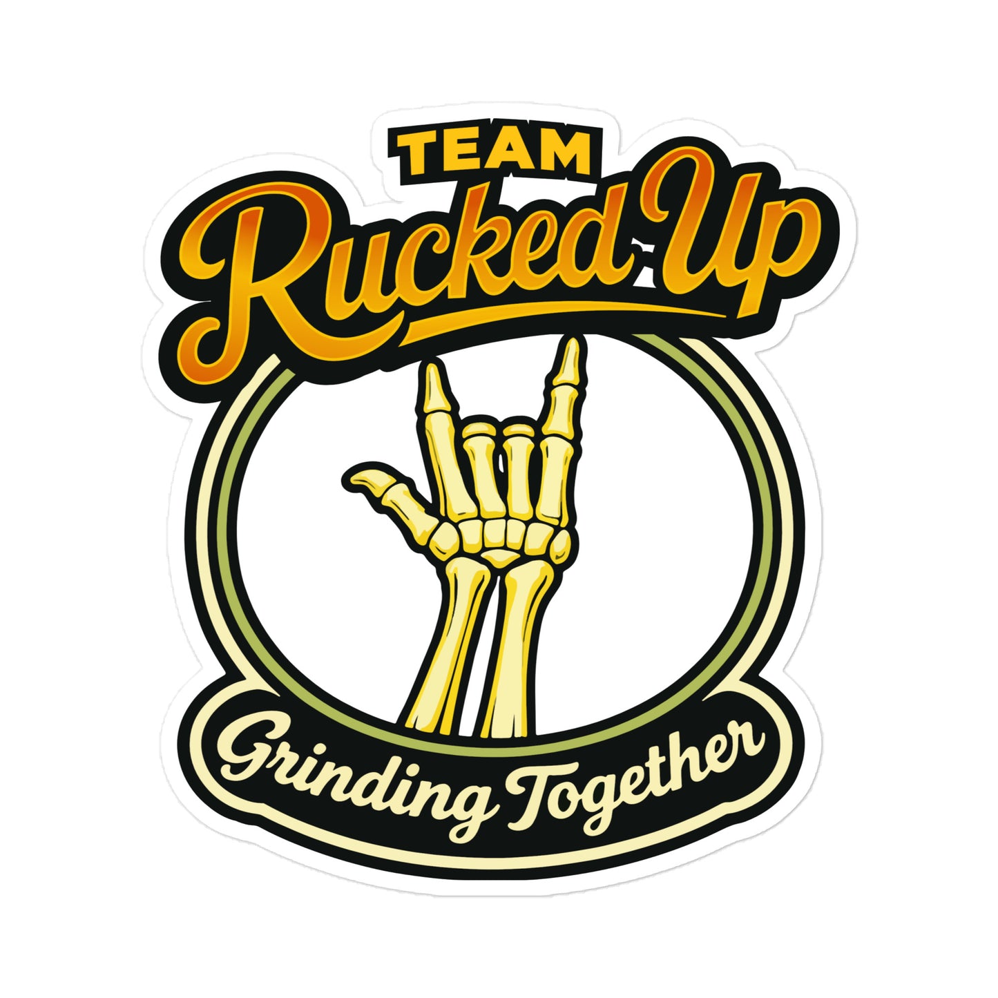 Grinding Together Die-Cut Sticker
